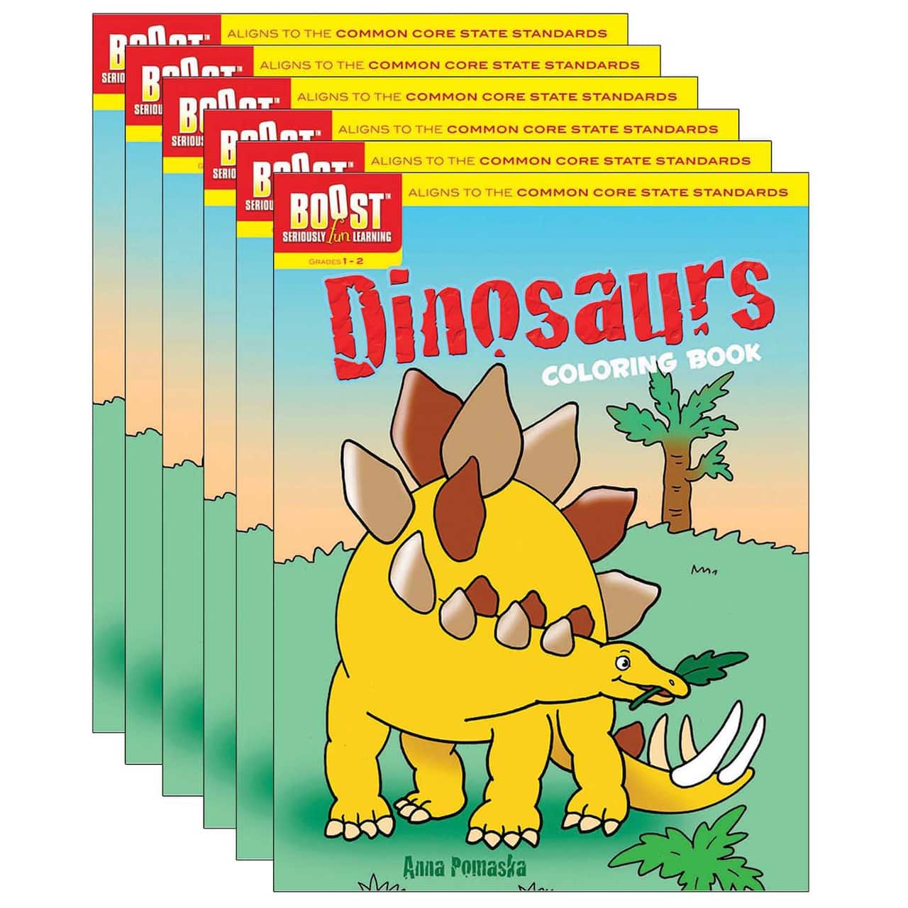 4 Packs: 6 ct. (24 total) BOOST&#x2122; Dinosaurs Coloring Books